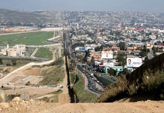 Confine tra Messico (Tijuana) e San Diego (Messico) nel 2007