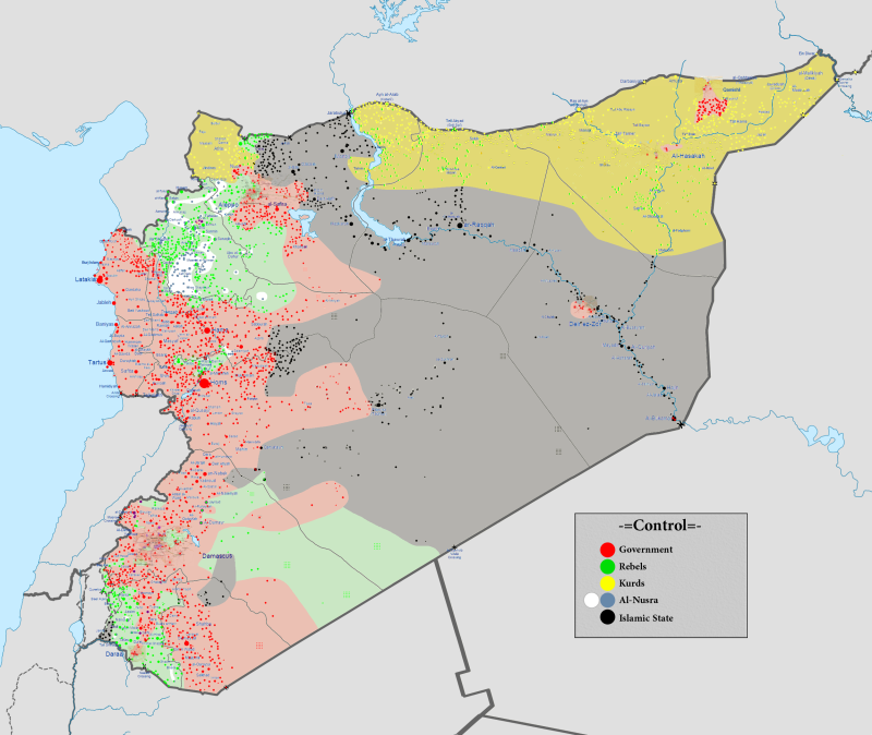 Guerra civile siriana al 13 marzo 2016
