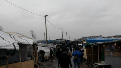 Calais jungle (foto twitter @CWBIreland)