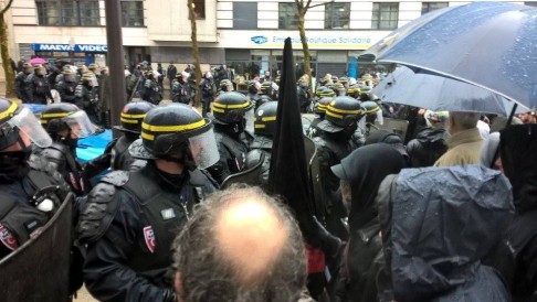 Sciopero generale Francia (foto Clash City Workers)