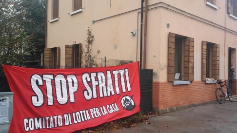 Occupazione via Palestro Padova (foto fb Comitato lotta per la casa)