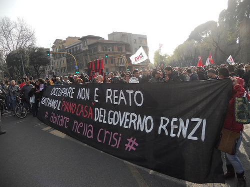 Abitare nella crisi, Roma 15 marzo 2014 (foto Zic)