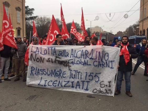 Manifestazione a Modena (foto Si Cobas)