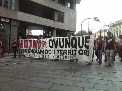 Torino, spezzone bolognese corteo NoTav 10 maggio 2014