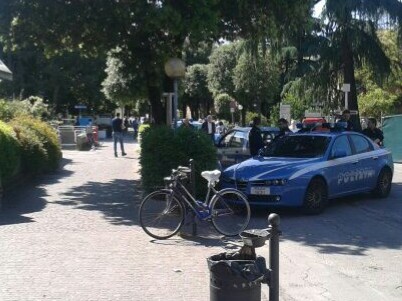 Polizia al Sant'Orsola (foto Zic)