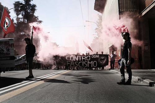 Manifestazione antifascista (repertorio, foto Flavia Sistilli)