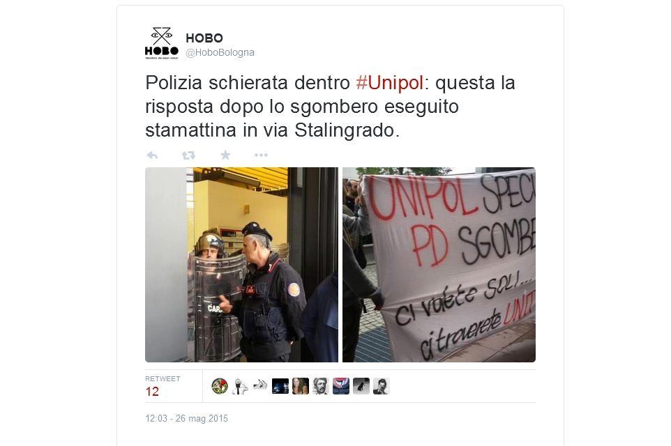Cariche Unipol (twitter @HoboBologna)