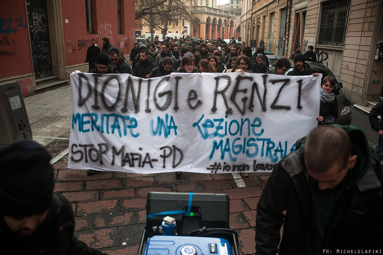 Contestazione a Renzi - © Michele Lapini