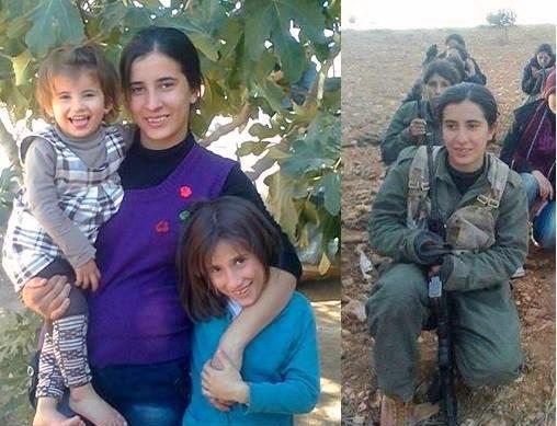 Kurdish mother Nasreen, left two children behind & died fighting agnst ISIS in #Kobane (foto twitter@mutludc)