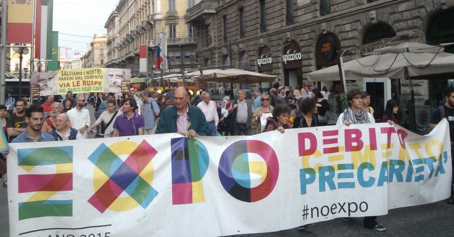 Corteo NoExpo Milano 5 giugno 2014 (foto da twitter @Bkk003)