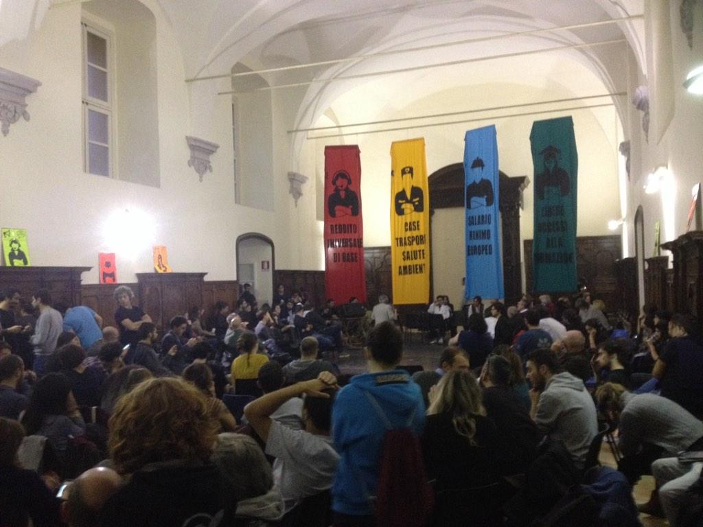 Assemblea Sciopero Sociale a Napoli (foto da twitter @indipendentieu)