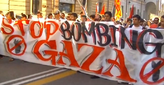 Stop bombing Gaza (foto Zic.it)
